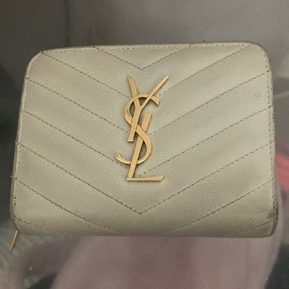 Yves Saint Laurent Beige Wallet